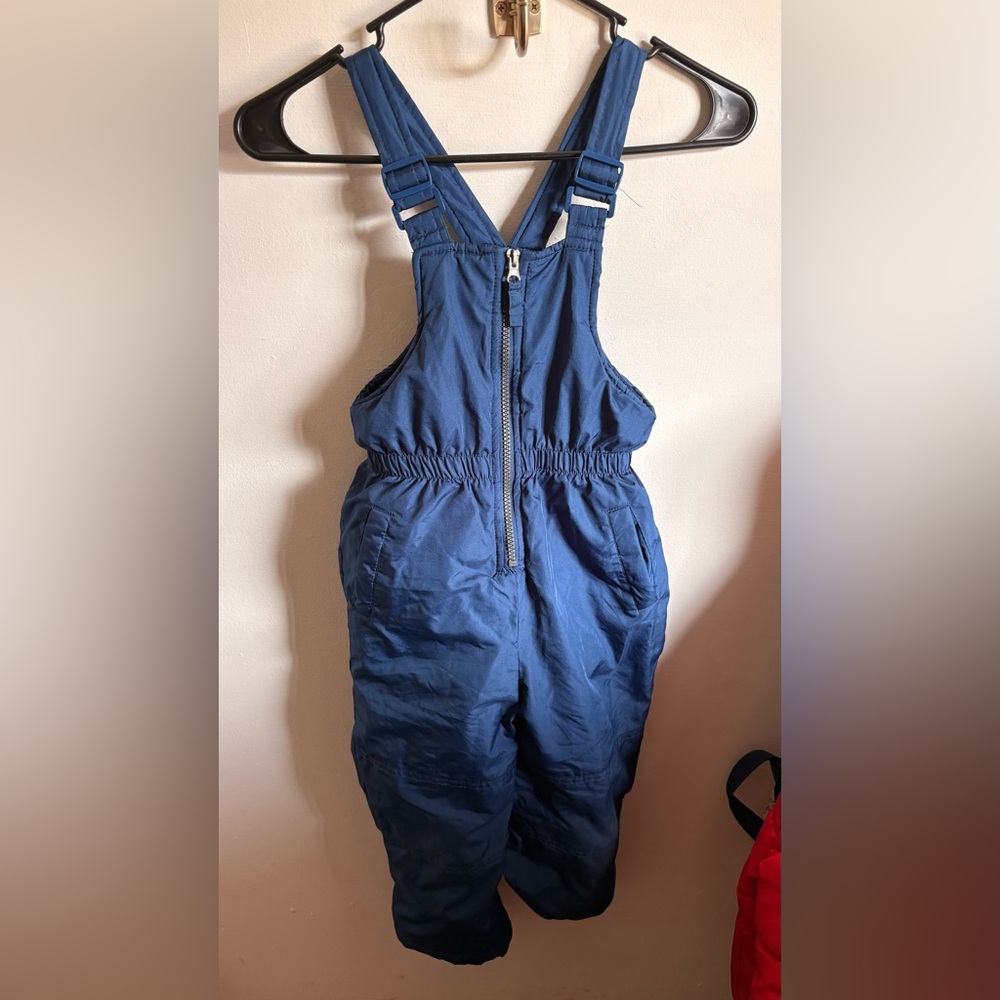 Kids Blue Insulated Snow Bibs - Brand Unknown